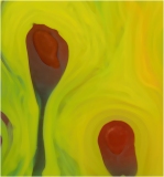 Wasser, Acryltinte und Wasserperlen
